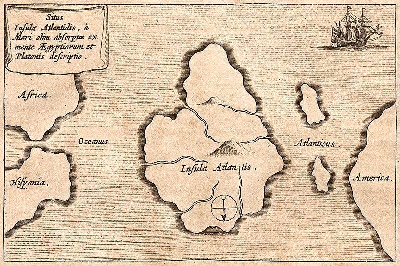 carte de l'Atlantide