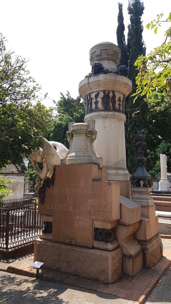 Tombe de Cerqueira César, Cimetière Consolação, SP