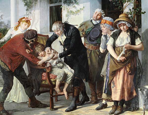 Jenner vaccine le jeune James Phipps, âgé de 8 ans, en 1796