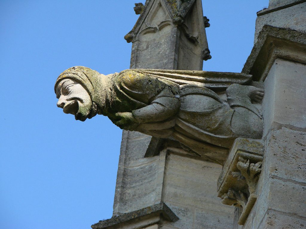 Gargouille de la basilique Notre-Dame de l’Épine, Marne, France
